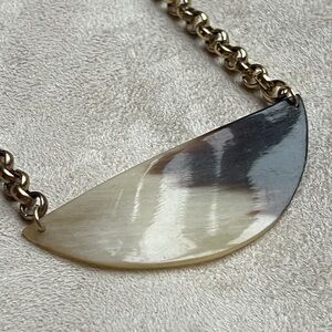 Sliced Horn Necklace
